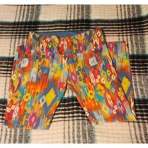 Slim-sation by Multiples women sz large bright design leggings